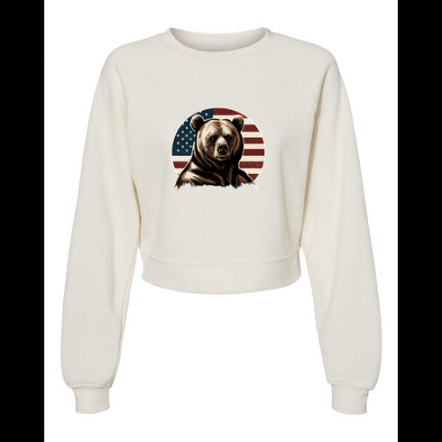 American brown bear Bella canvas hoodie 7505
